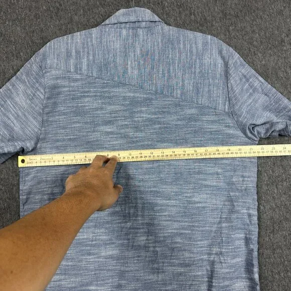 Volcom Shirt Mens Large Modern Fit Short Sleeve Button Up Chest Pocket Casual - Picture 6 of 10